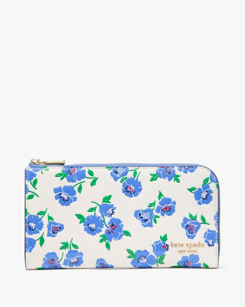 Devin Springtime Blooms Zip Around Continental Wallet