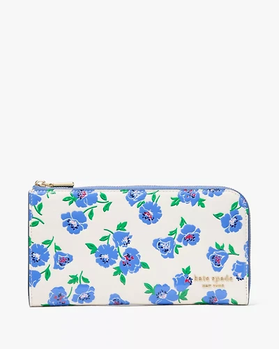 Devin Springtime Blooms Zip Around Continental Wallet