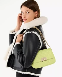 Carey Quilted Small Flap Crossbody