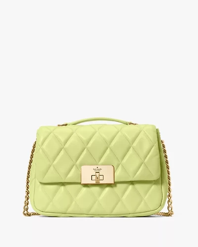 Carey Quilted Small Flap Crossbody