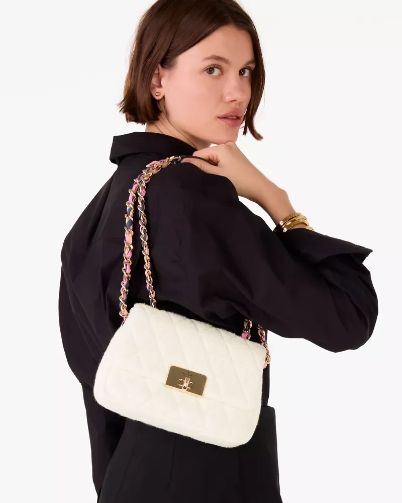 Carey Tweed Small Chain Crossbody