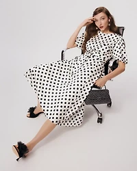 Breezy Dot Matinee Dress