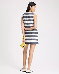 Sailor Stripe Tweed Shift Dress