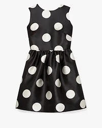 Breezy Dot Fit-and-flare Bow Dress