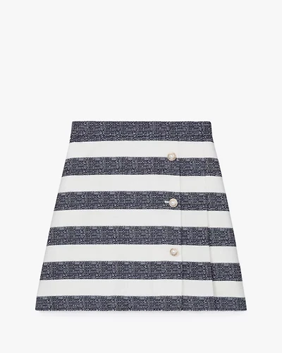 Sailor Stripe Pleated Skirt