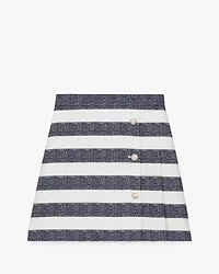 Sailor Stripe Pleated Skirt