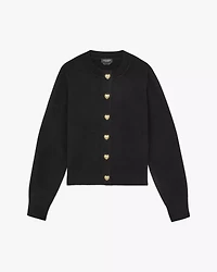 Gold Heart Button Nell Cardigan