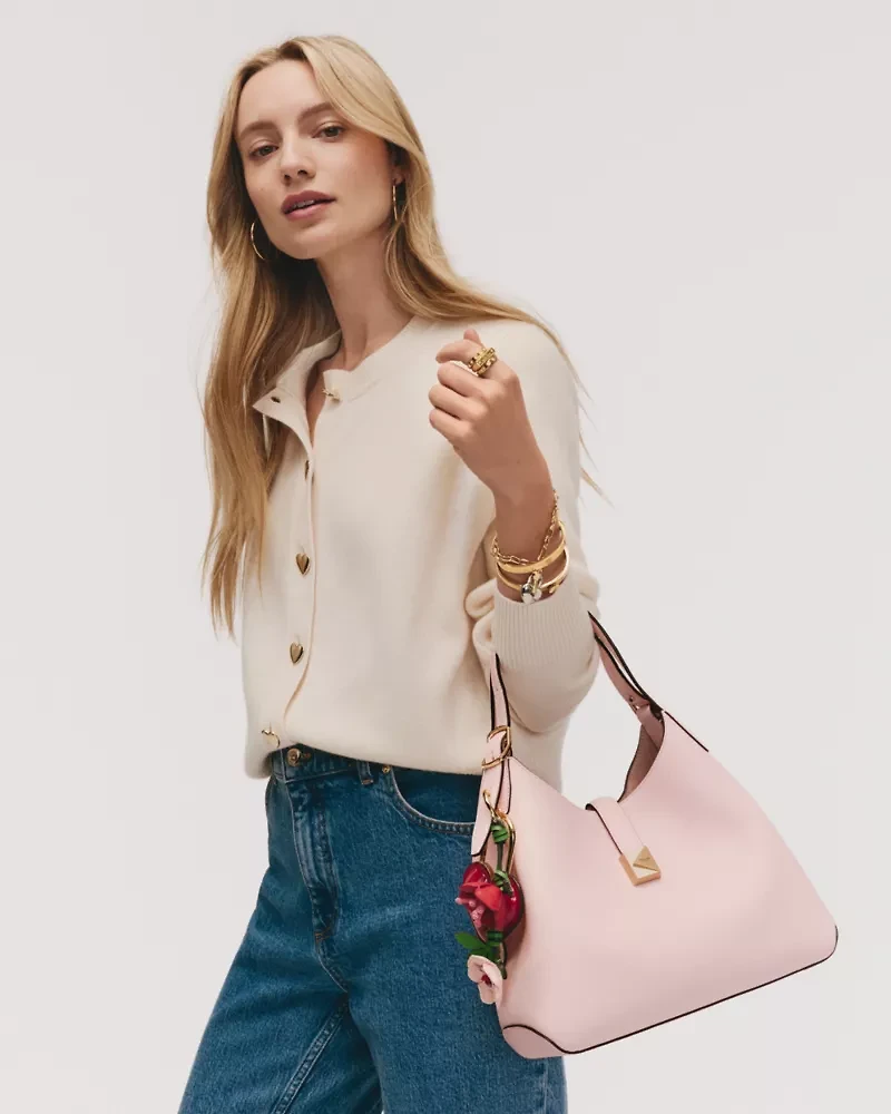 Gold Heart Button Nell Cardigan