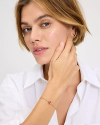 With All My Heart Pavé Line Bracelet
