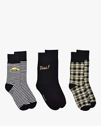 Taxi 3 Pack Boxed Crew Socks Set