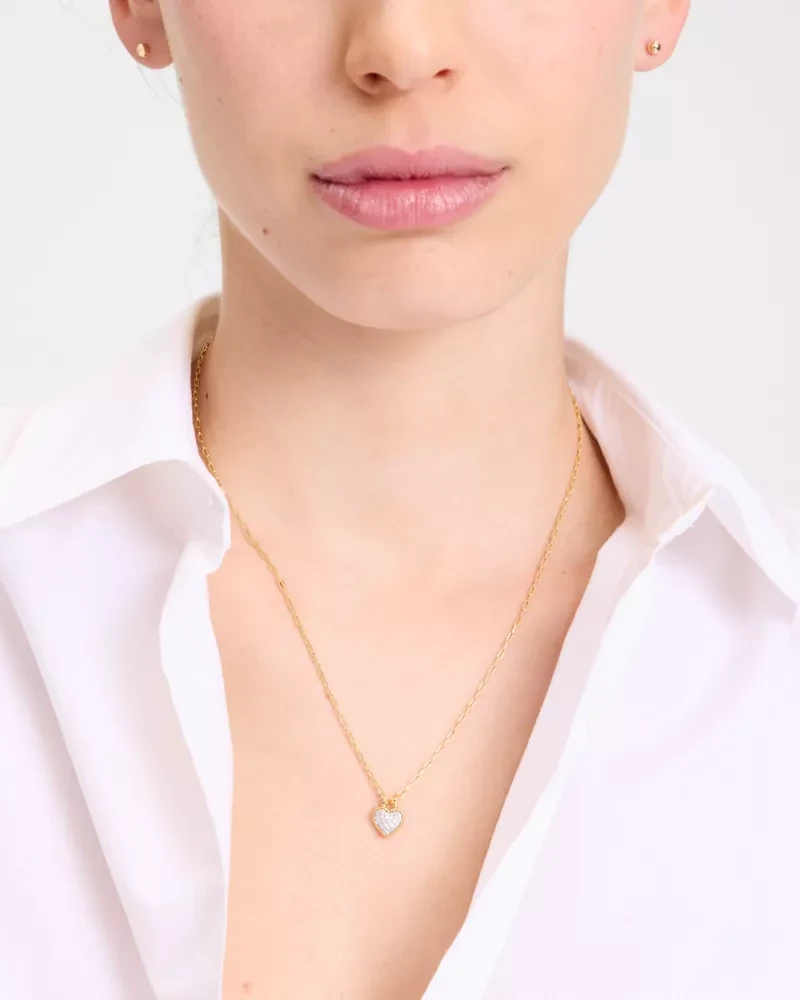 With All My Heart Pavé Pendant