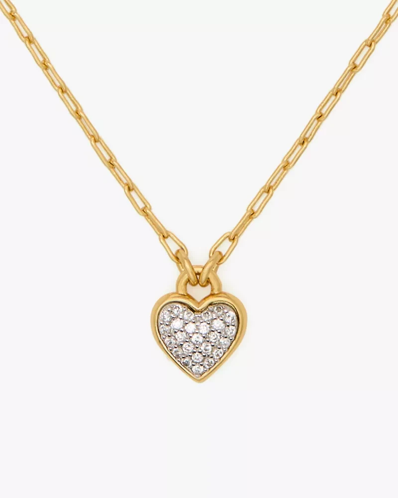 With All My Heart Pavé Pendant