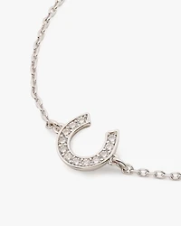 Lucky Charm Pavé Horseshoe Solitaire Bracelet