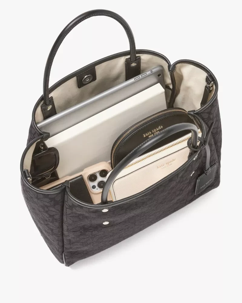 Spade Flower Jacquard Medium Everything Tote