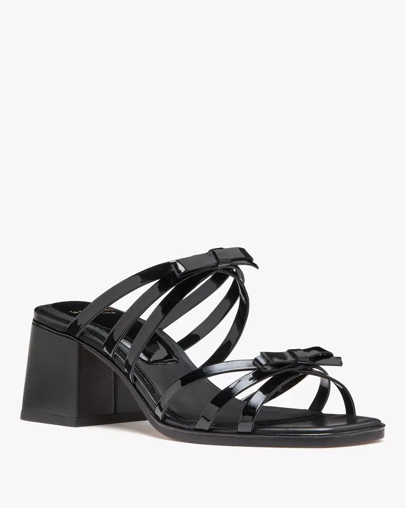 Carolina Patent Block Heel Sandals