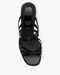 Carolina Patent Block Heel Sandals