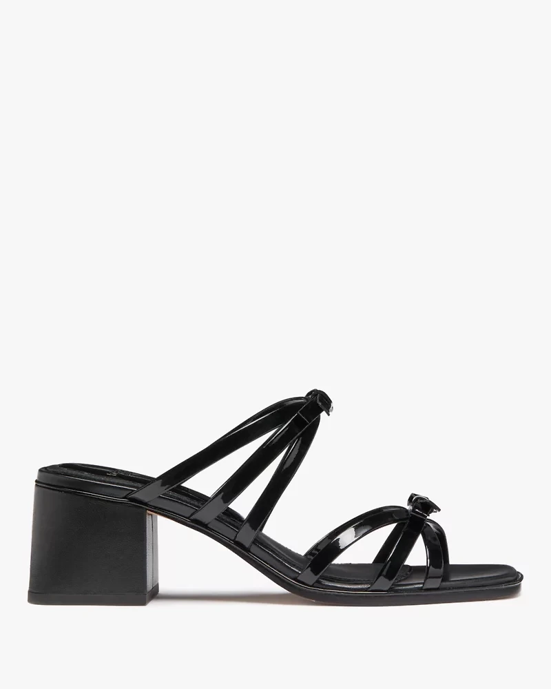 Carolina Patent Block Heel Sandals