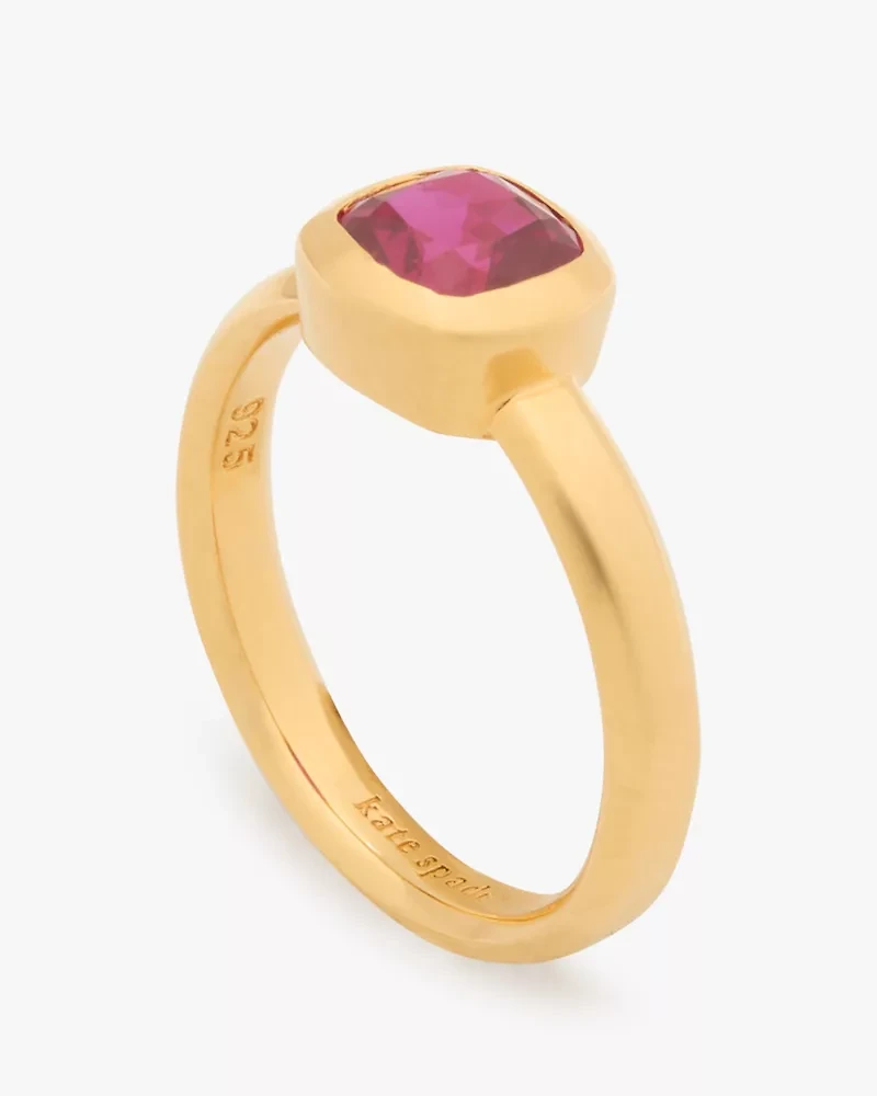 Kate Spade Fine Time To Shine Gem Ring