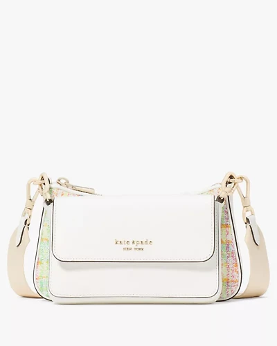 Double Up Tweed Crossbody