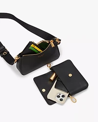 Double Up Spring Pansies Crossbody