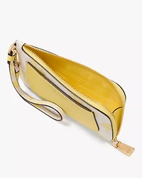 Ava Spring Pansies Card Case Wristlet