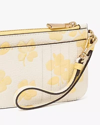 Ava Spring Pansies Card Case Wristlet