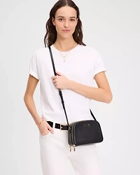 Serena Double Zip Dome Crossbody