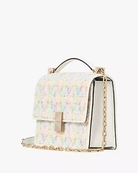 Deco Tweed Chain Shoulder Bag
