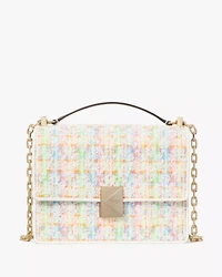 Deco Tweed Chain Shoulder Bag