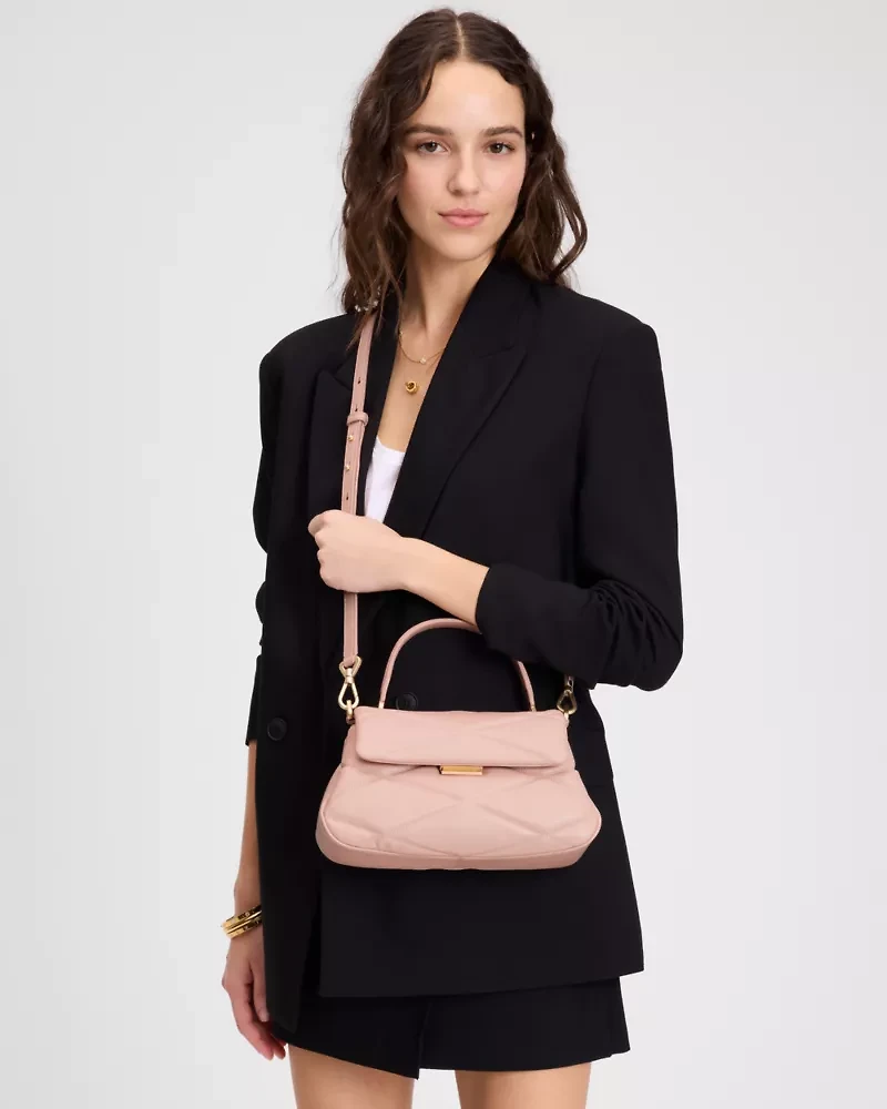 Grace Quilted Top Handle Bag