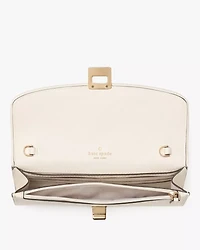 Phoebe Straw Turnlock Wallet-on-chain