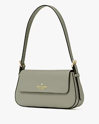 Madison Saffiano Leather Small Flap Shoulder Bag