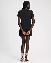 Scallop Shift Dress