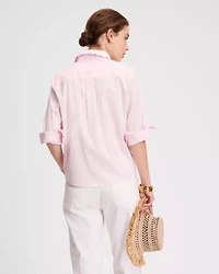 Daisy Lace Collar Button Up Shirt