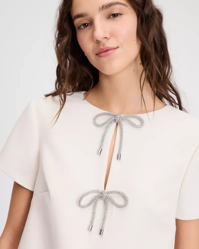 Rhinestone Bow Dress