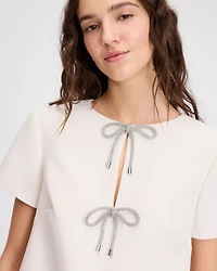 Rhinestone Bow Dress