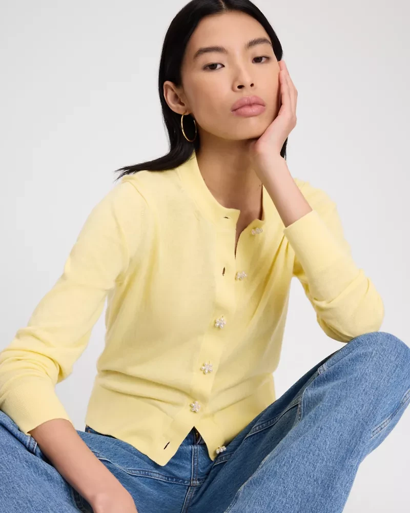 Flower Button Nell Cardigan