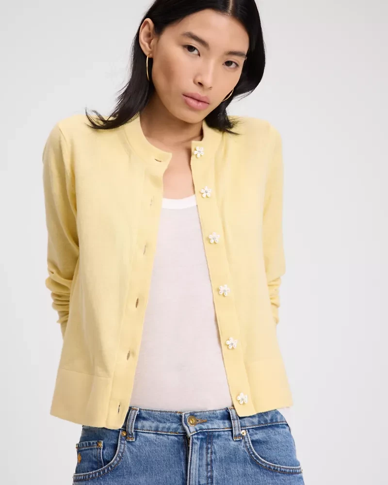 Flower Button Nell Cardigan