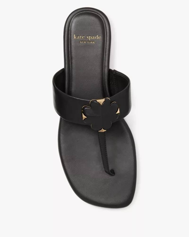 Spade Flower Thong Sandals