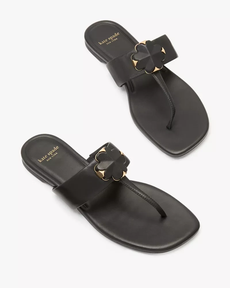 Spade Flower Thong Sandals