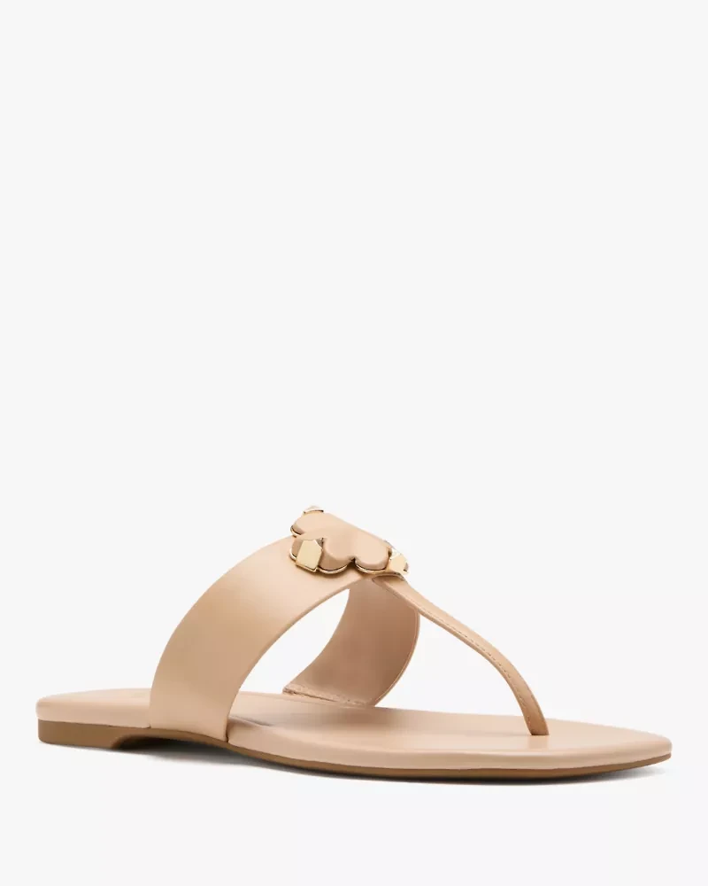 Spade Flower Thong Sandals