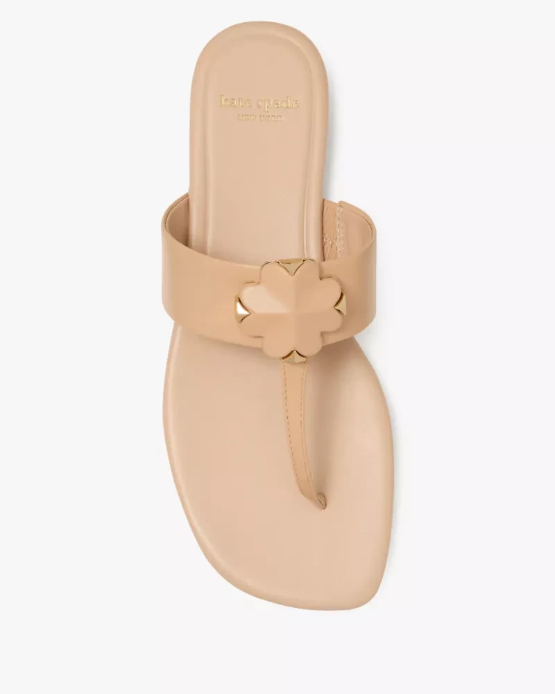 Spade Flower Thong Sandals