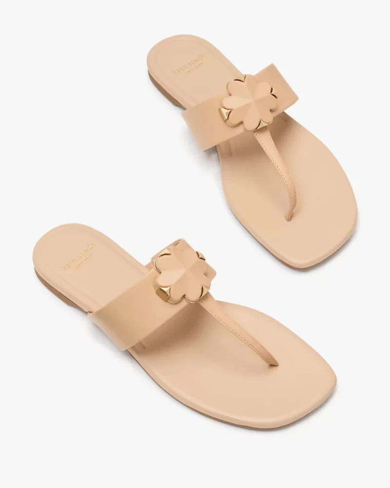 Spade Flower Thong Sandals