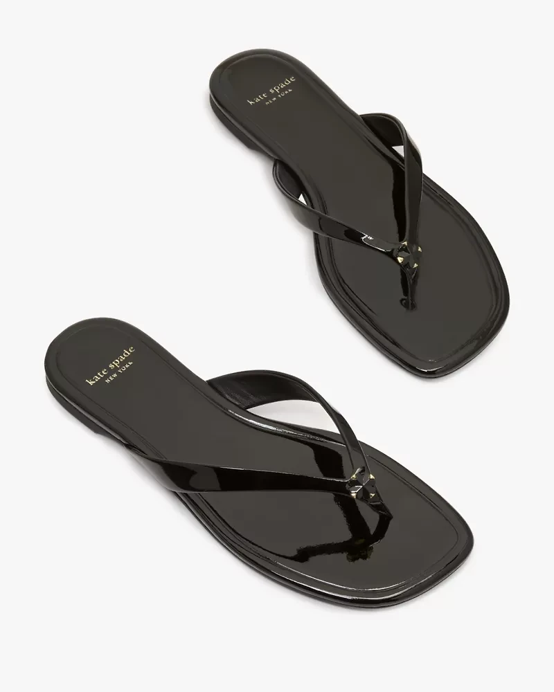 Spade Flower Flip Flop Sandals