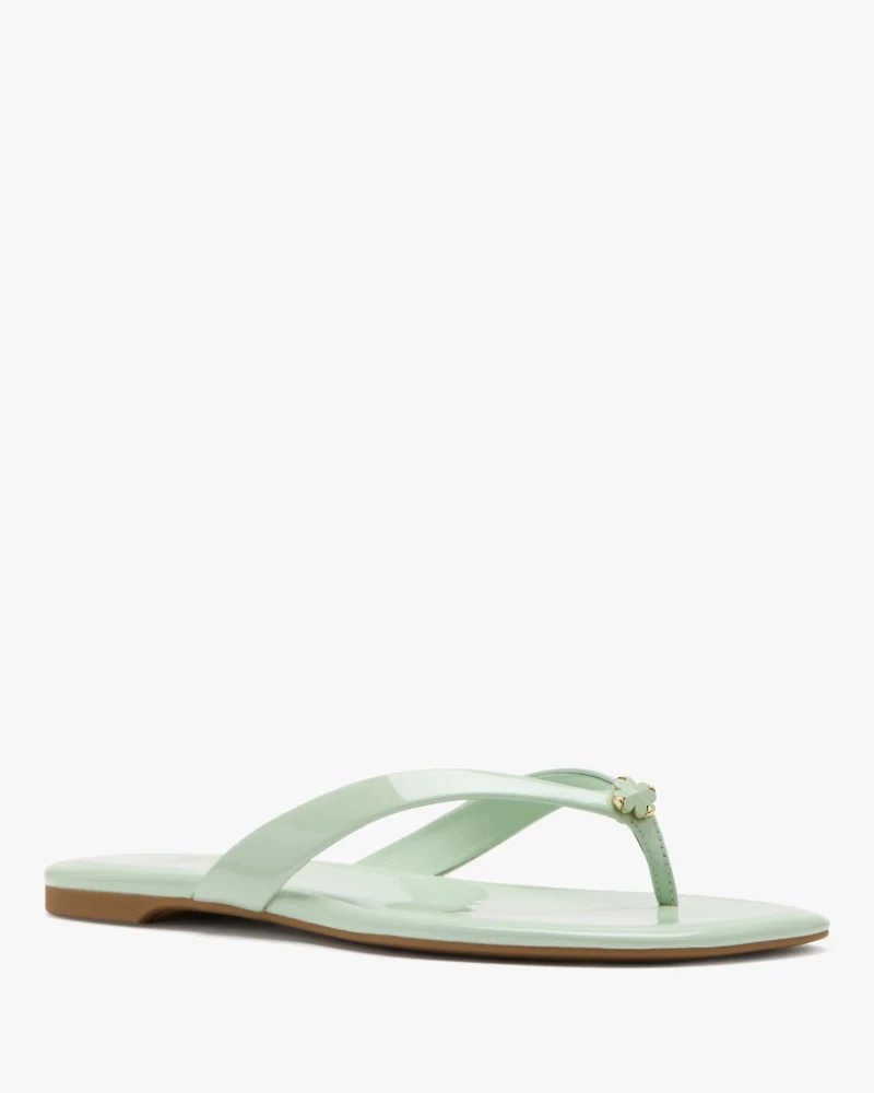 Spade Flower Flip Flop Sandals