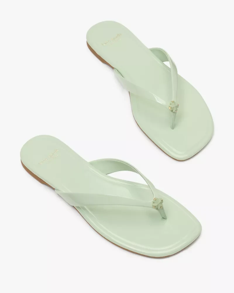 Spade Flower Flip Flop Sandals