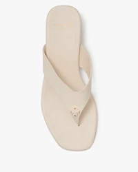 Spade Flower Kitten Heel Sandals