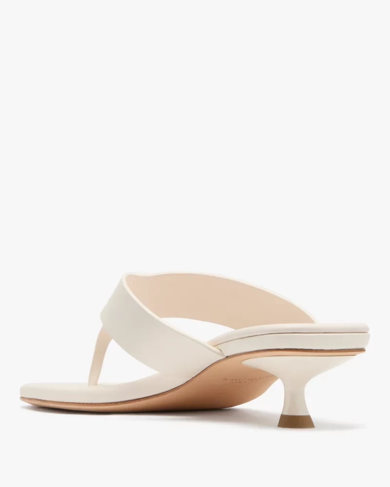 Spade Flower Kitten Heel Sandals