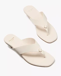 Spade Flower Kitten Heel Sandals