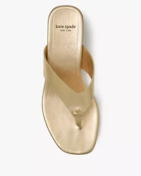 Spade Flower Kitten Heel Sandals